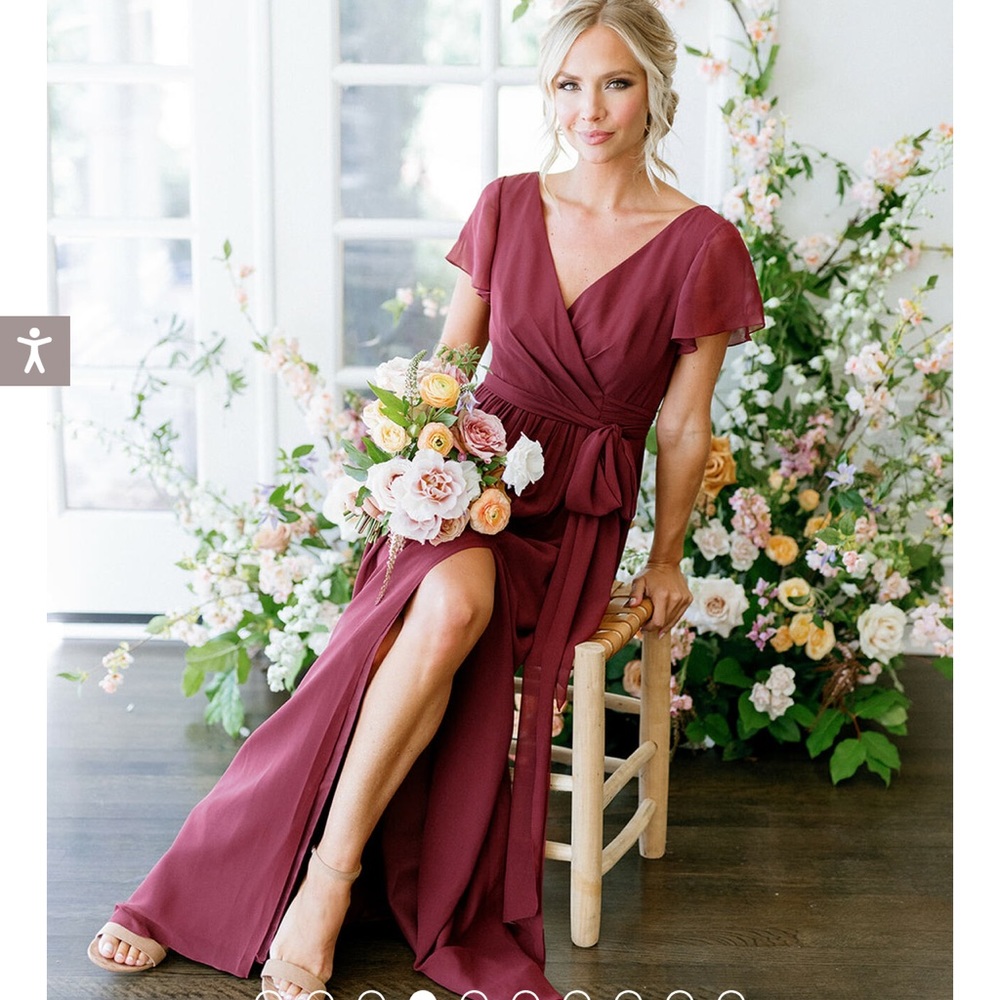 Revelry Lavender Chiffon Maxi dress